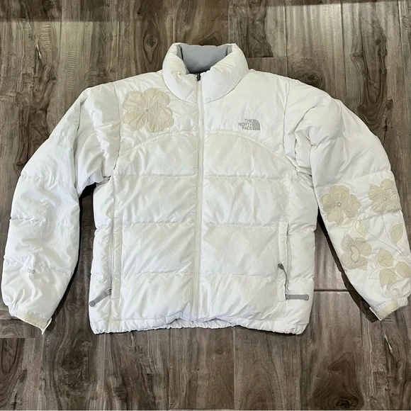Vintage The North Face Special Edition 700 White Womens Puffer Jacket Size M